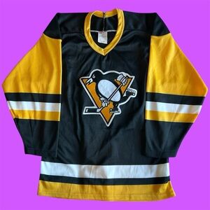 Vintage CCM Maska 90s Pittsburgh Penguins Jersey NHL Hockey Men’s Size Small